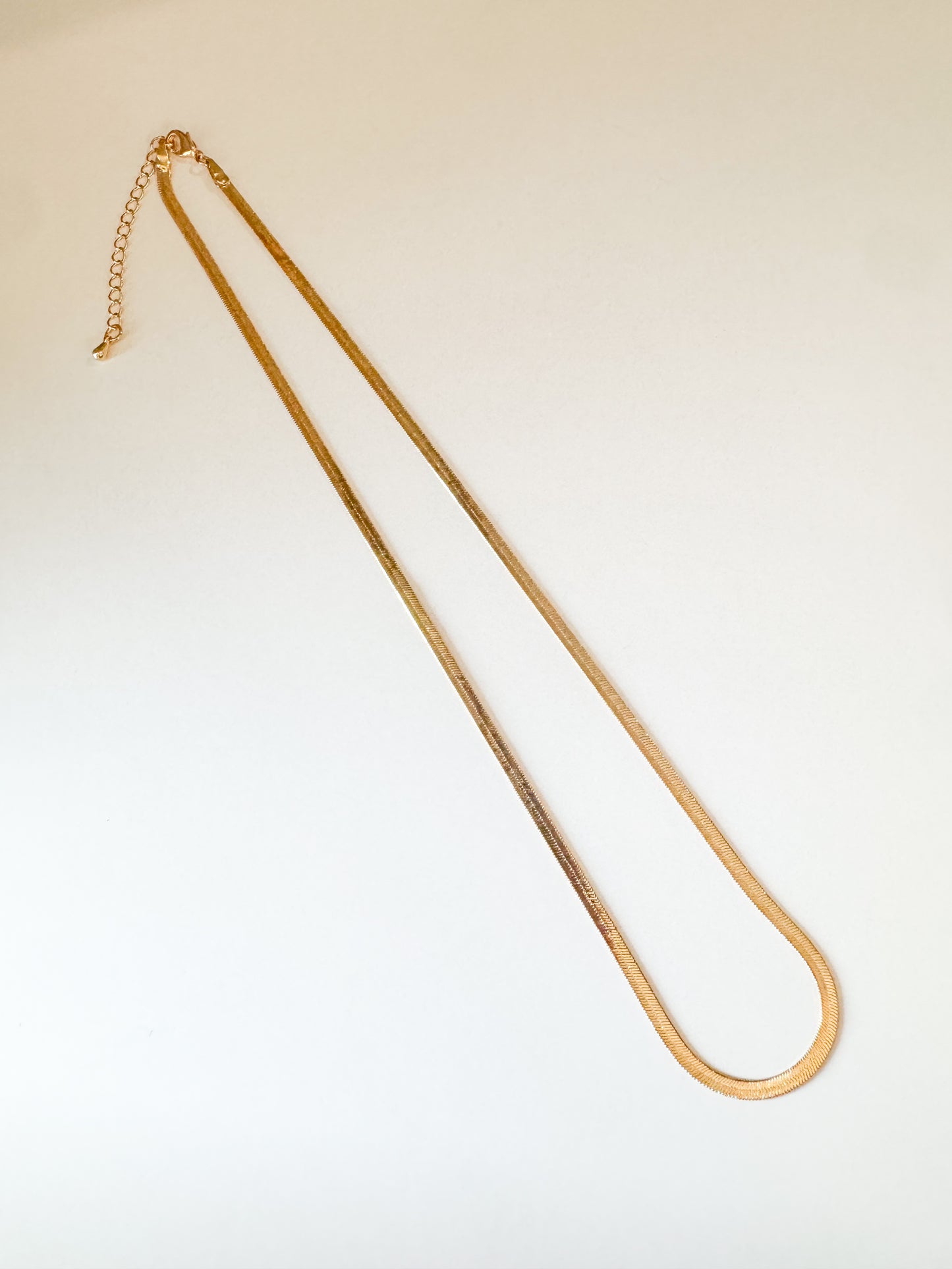 gold snake chain necklace