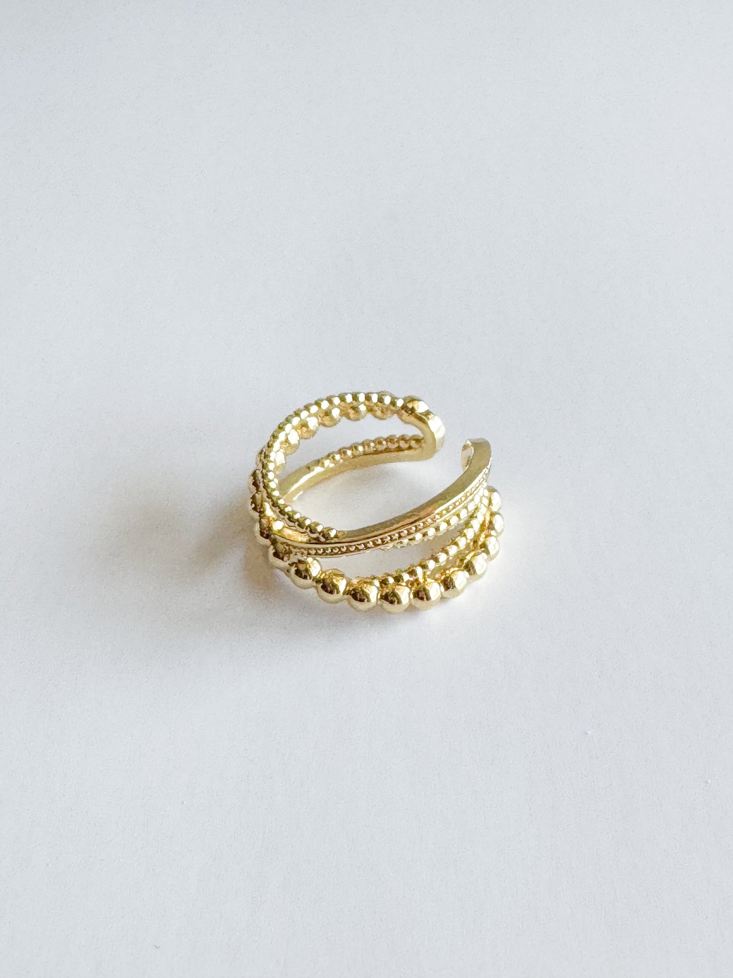multi layered gold ring