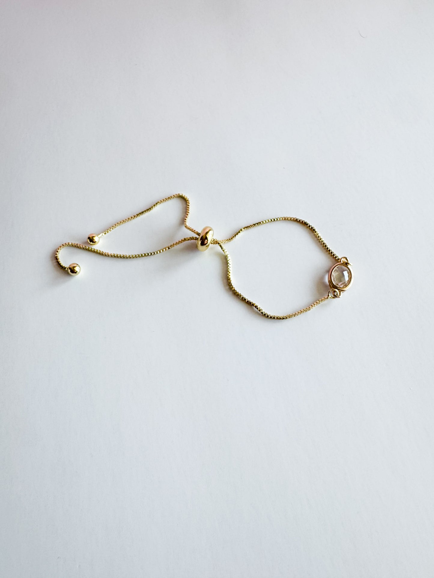 bracelet in clear glass