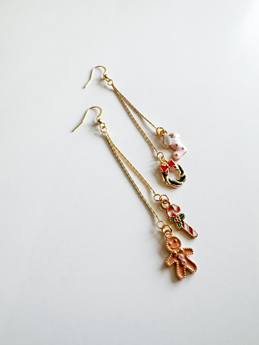 christmas earrings