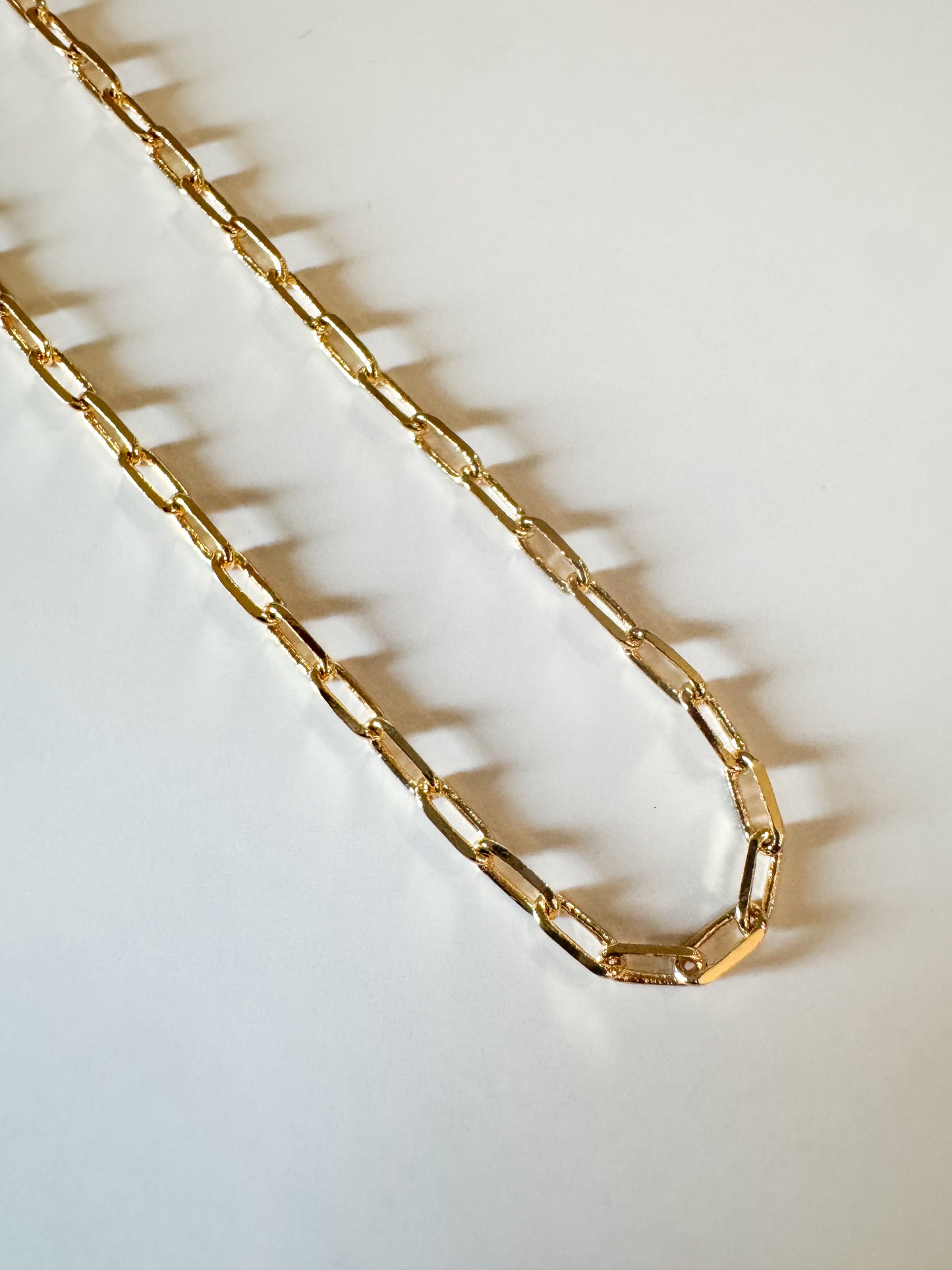 gold chain link necklace