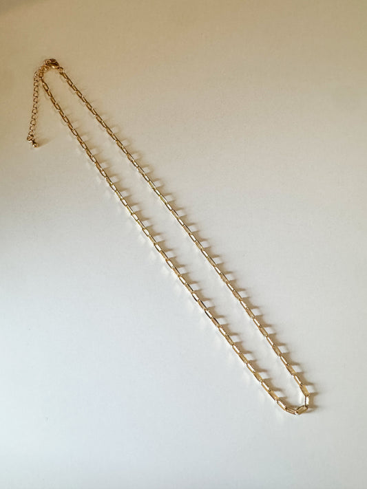 gold chain link necklace
