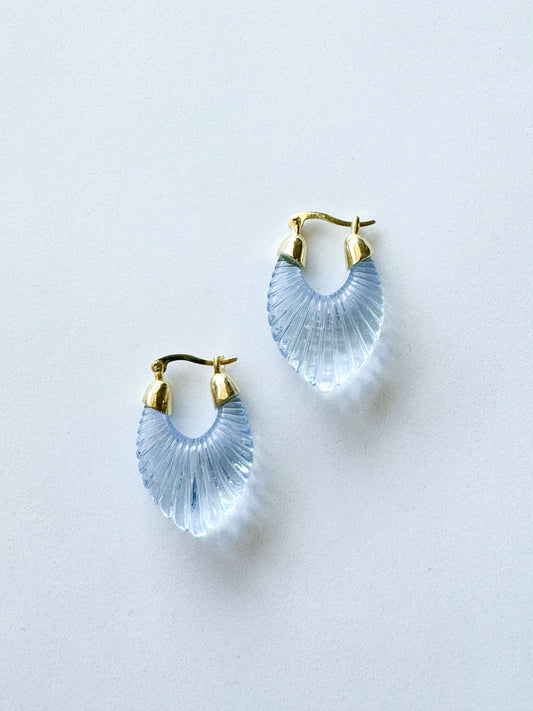 blue glass hoops
