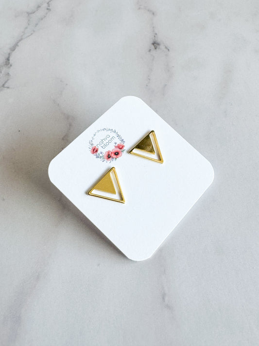 triangle studs