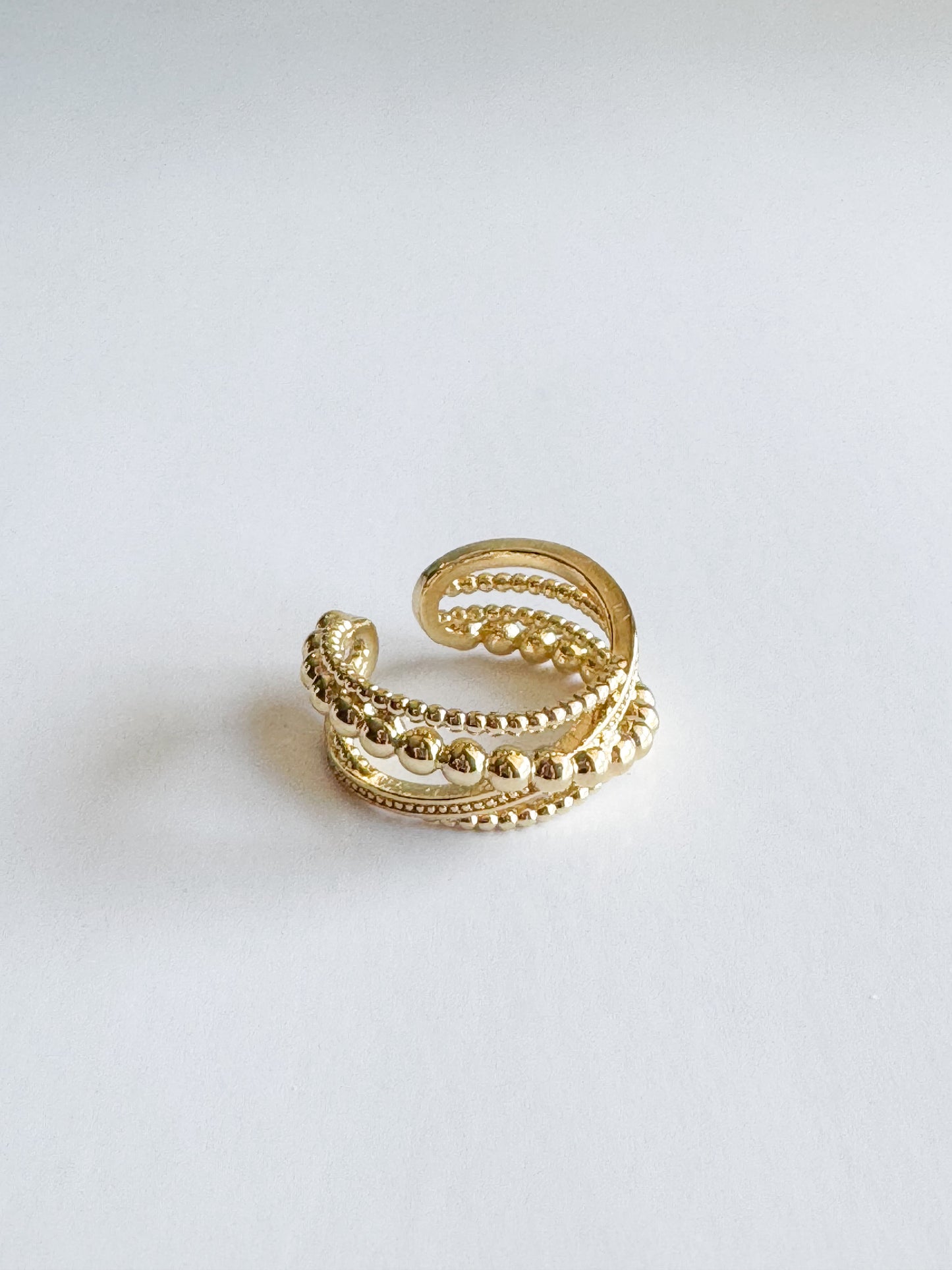 multi layered gold ring