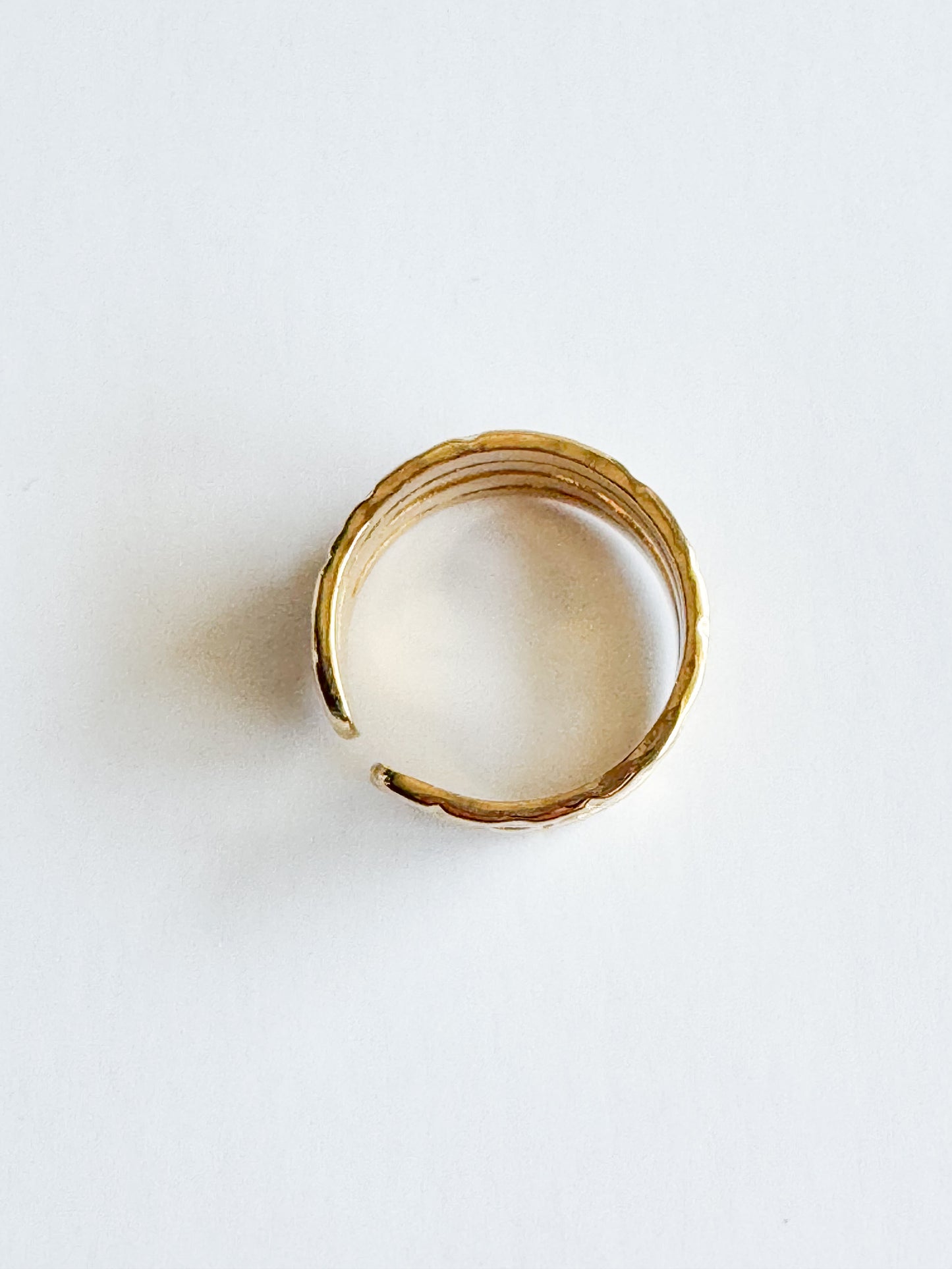 multi row gold ring