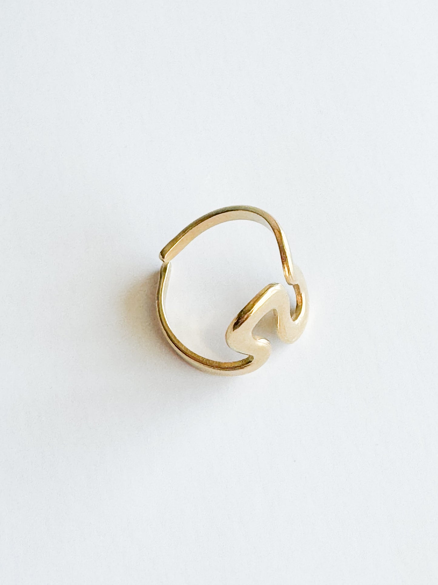 squiggle gold ring