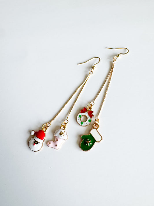 christmas earrings