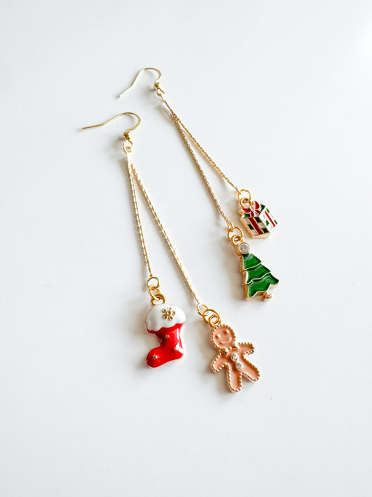 christmas earrings