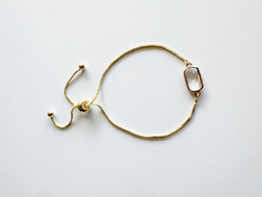 bracelet in clear glass